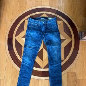 rag & bone Dark Blue Women's Skinny Capri Jeans